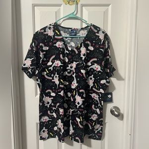 Magical Zoe and Chloe nurse scrub top XL